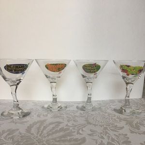 Austin Powers stem ware set of 4